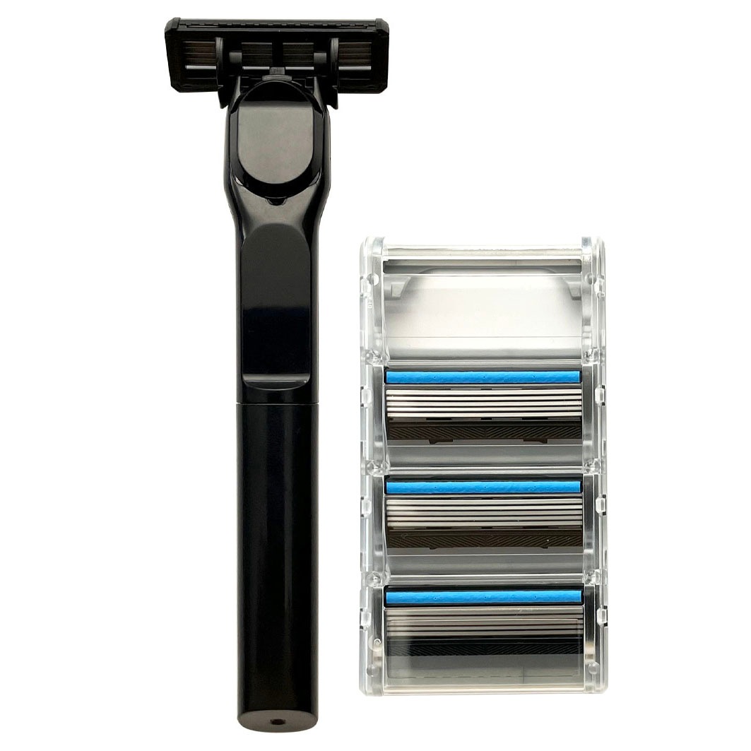 

Бритва set: designgriff mit 4 klingen Shavemebaby, schwarz, количество 1 шт.