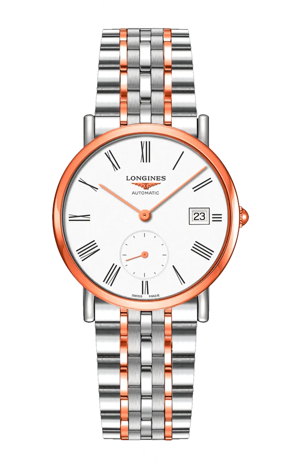 

Часы Elegant collection Longines из стали и розового золота 34,50 мм
