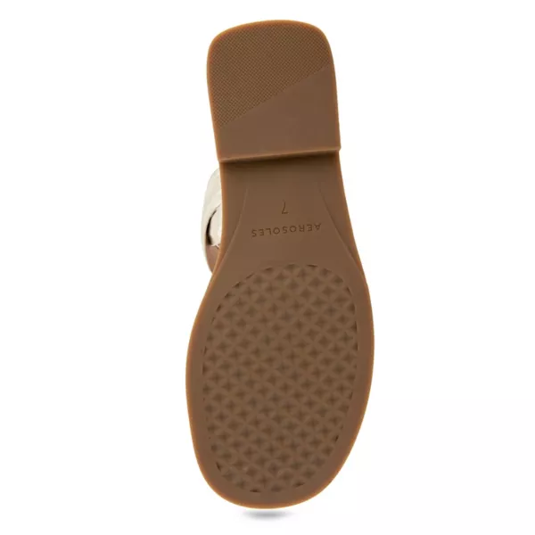 Женские сандалии Colette на плоской подошве Aerosoles, цвет gold metallic — фото 4