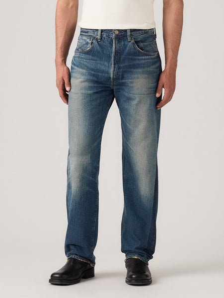 Винтажная одежда LEVI'S 1955 501 Джинсы, цвет индиго, средний размер Levi's, Medium Indigo - Worn In