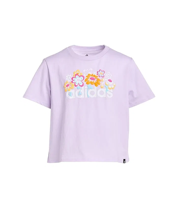 Футболка с принтом детская Graphic Tee Adidas Kids, Black Adi