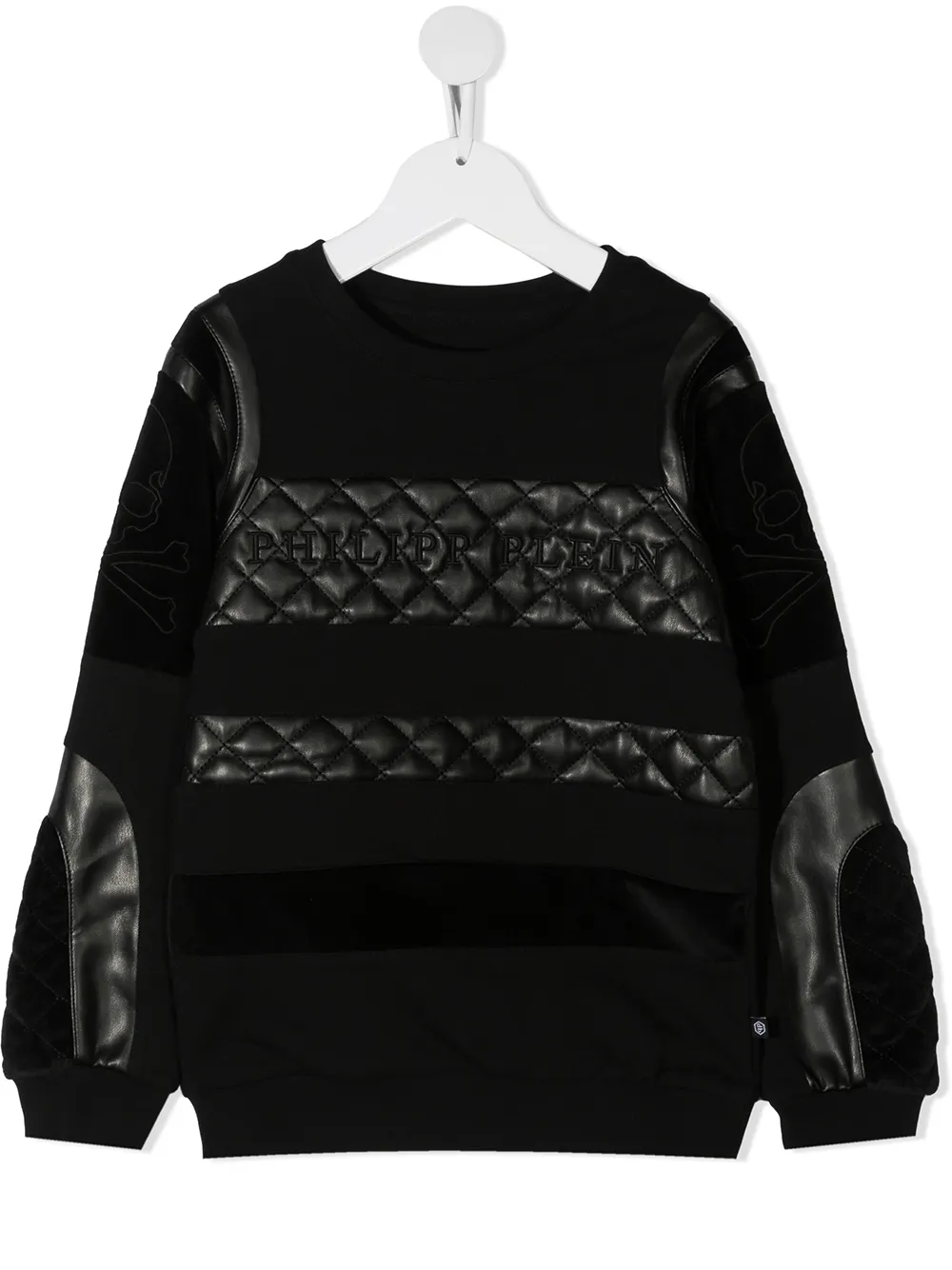 

Стеганая толстовка Philipp Plein Junior, черный
