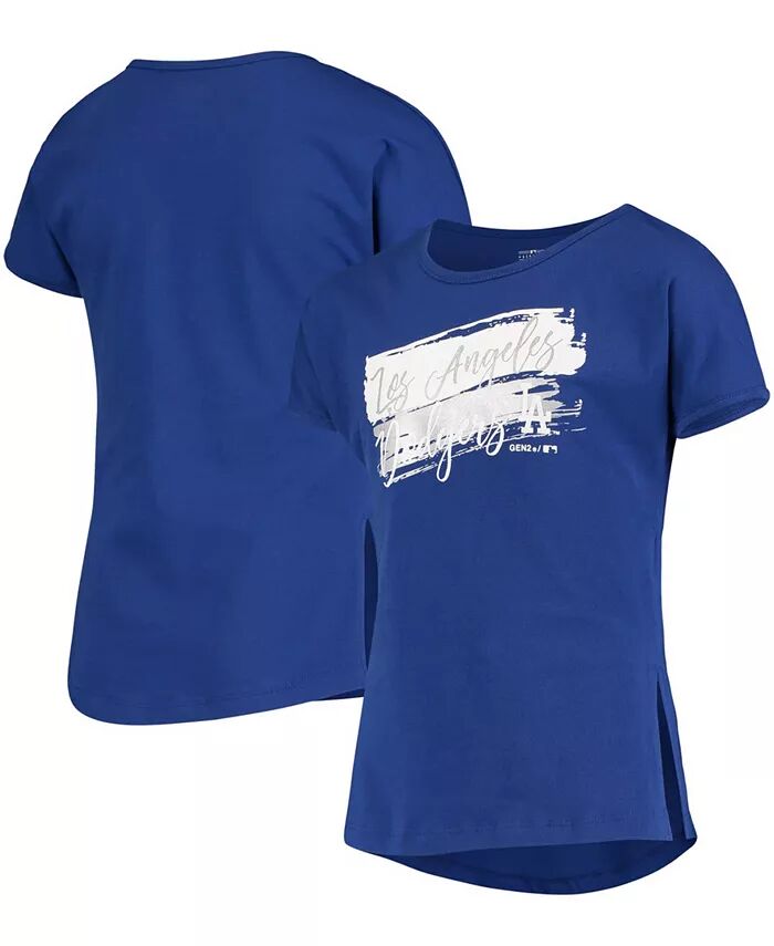 

Футболка Big Girls Royal Los Angeles Dodgers Brush Stroke Dolman Outerstuff