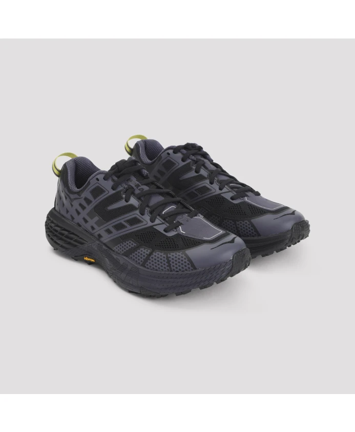 Текстильные кроссовки, окрашенные в черный цвет Hoka One One, черный — фото 3