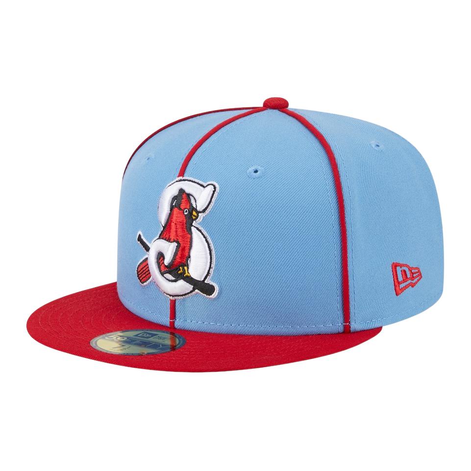 

New Era Хлопковая бейсболка унисекс светло-голубая, Red
