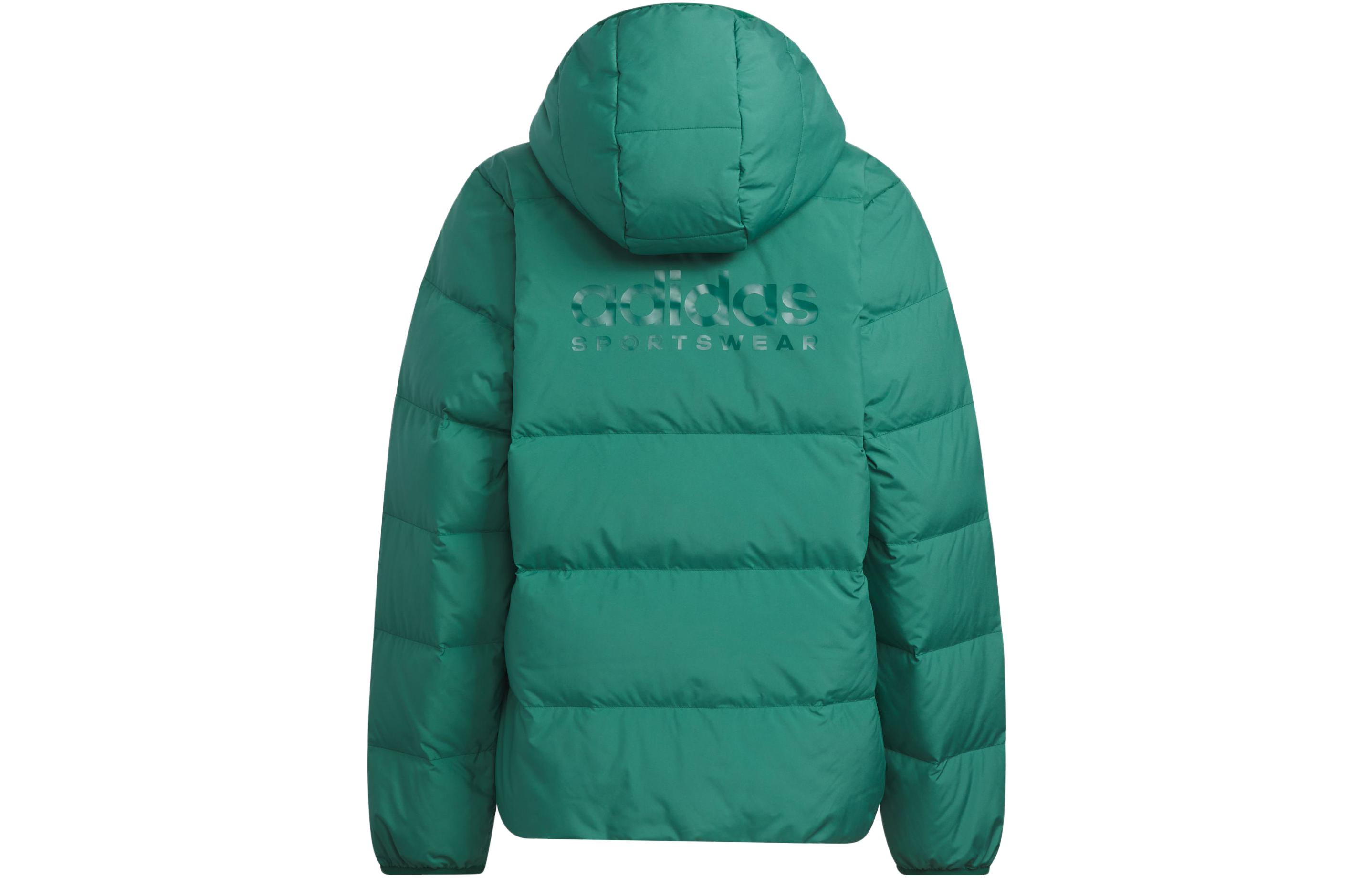 Детская зимняя куртка Pre school Adidas, forest зеленый — фото 4