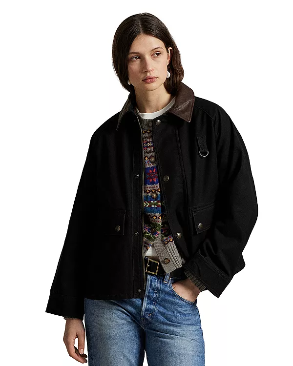 

Хлопковая рабочая куртка Ralph Lauren, черный