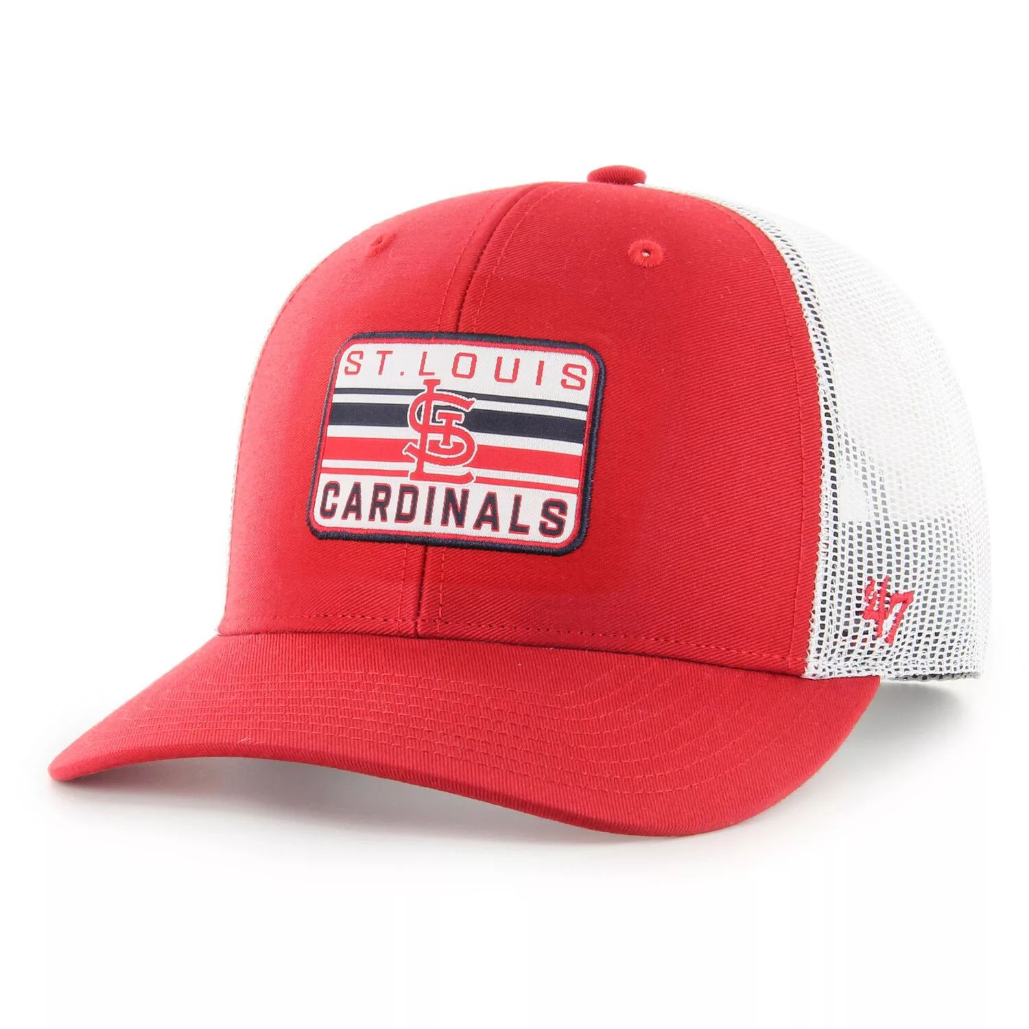 

Мужская красная регулируемая кепка St. Louis Cardinals Drifter Trucker '47