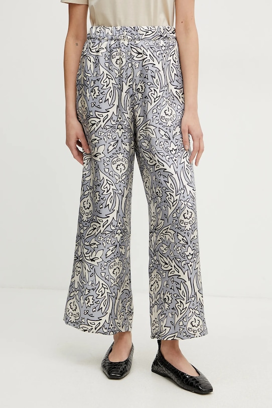 

Шелковые брюки Weekend Max Mara, синий