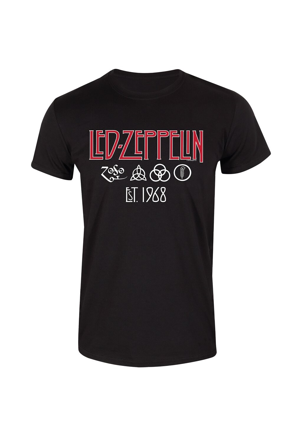 

Футболка с принтом LED ZEPPELIN SYMBOLS EST 68 Henry Tiger, черный