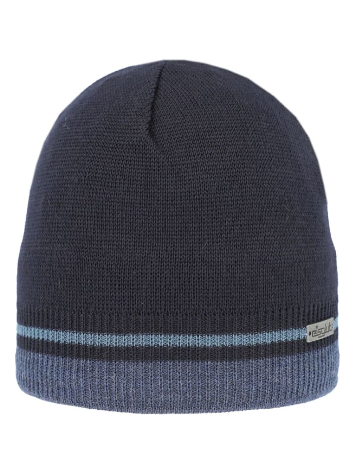 

вязаная шапка синего цвета Eisglut