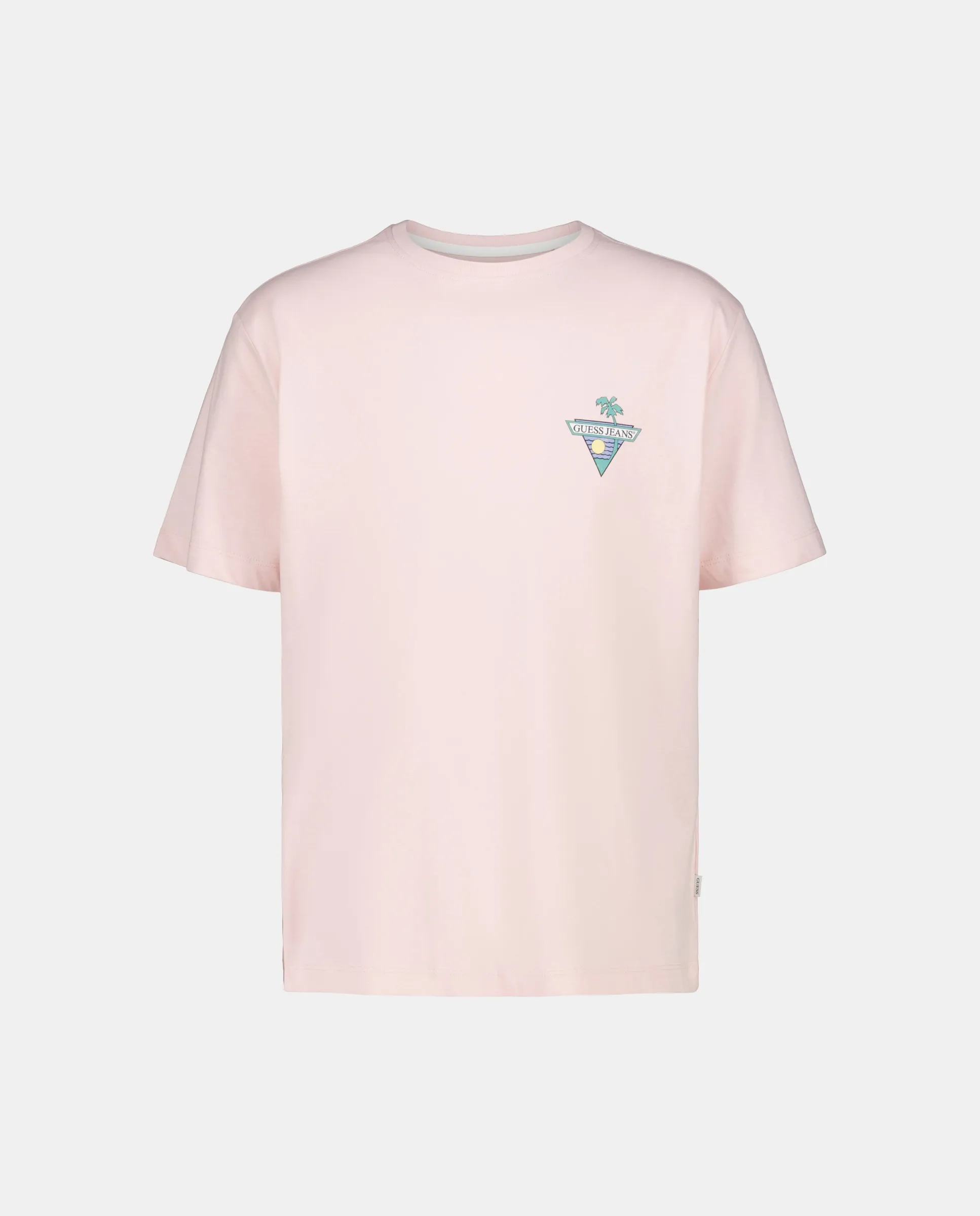

Мужская футболка с коротким рукавом Guess Jeans, розовый