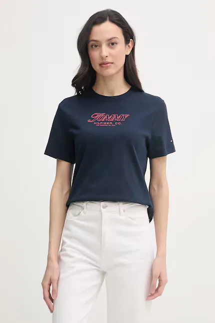 Футболка с принтом SUMMER Tommy Hilfiger, синий