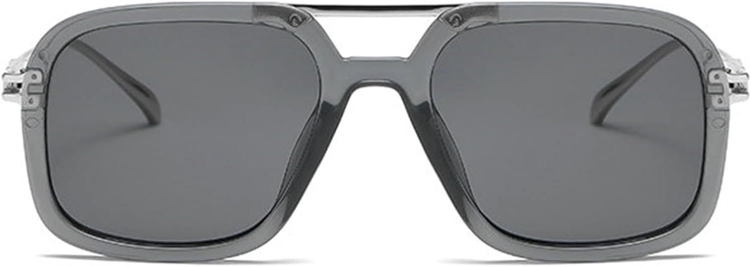 

Willochra — большие квадратные солнцезащитные очки для женщин, винтажные модные металлические очки-пилоты с градиентным переходом цвета, мужские панк-очки для вождения с защитой от УФ-излучения UV400, C6