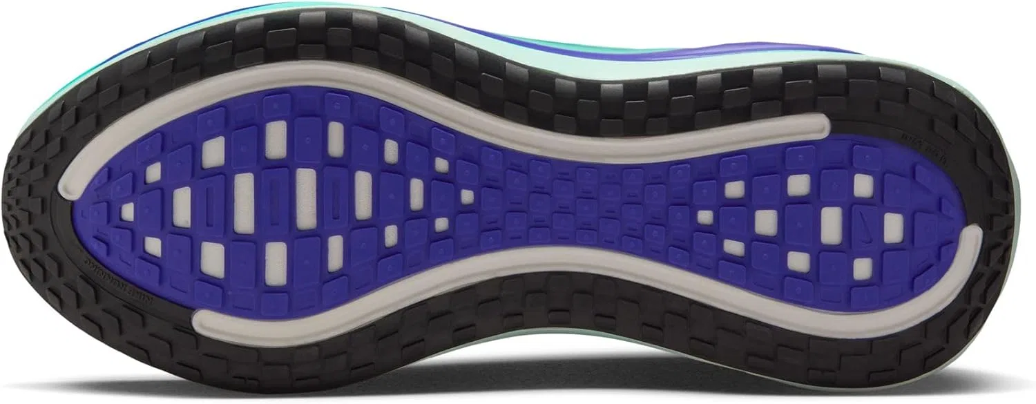 Мужские беговые кроссовки Nike Vomero Plus HV8150 для бега по шоссе, White Black Bright Concord Hyper Turq — фото 4