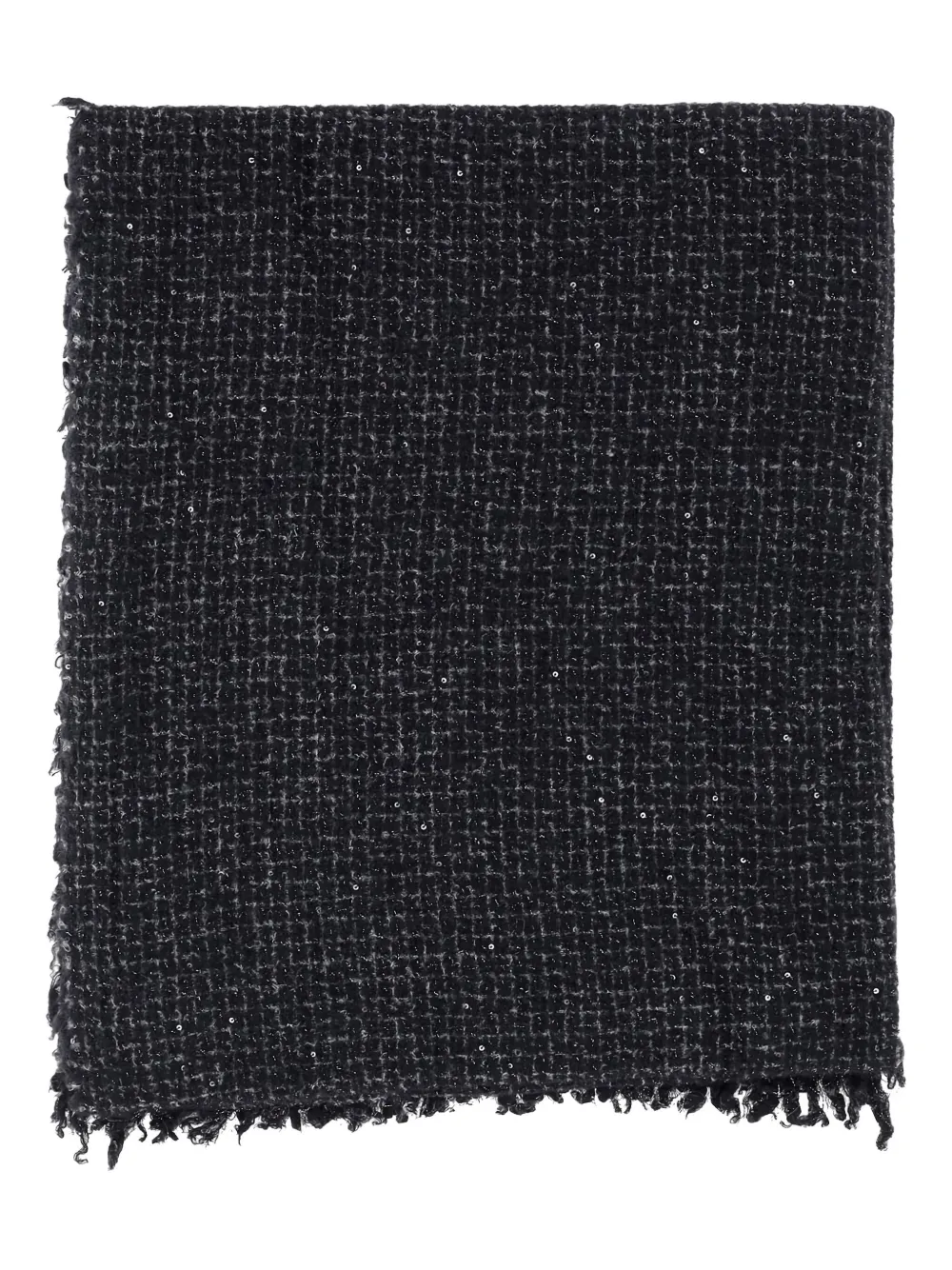 

Шарф с пайетками и бахромой FALIERO SARTI, черный