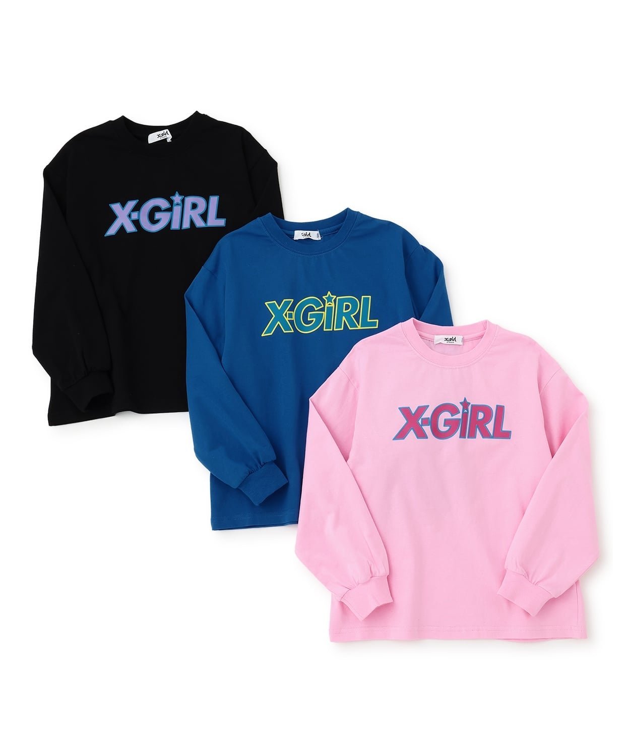 Футболка с длинными рукавами с логотипом X-girl X-girl Stages, Blue — фото 4