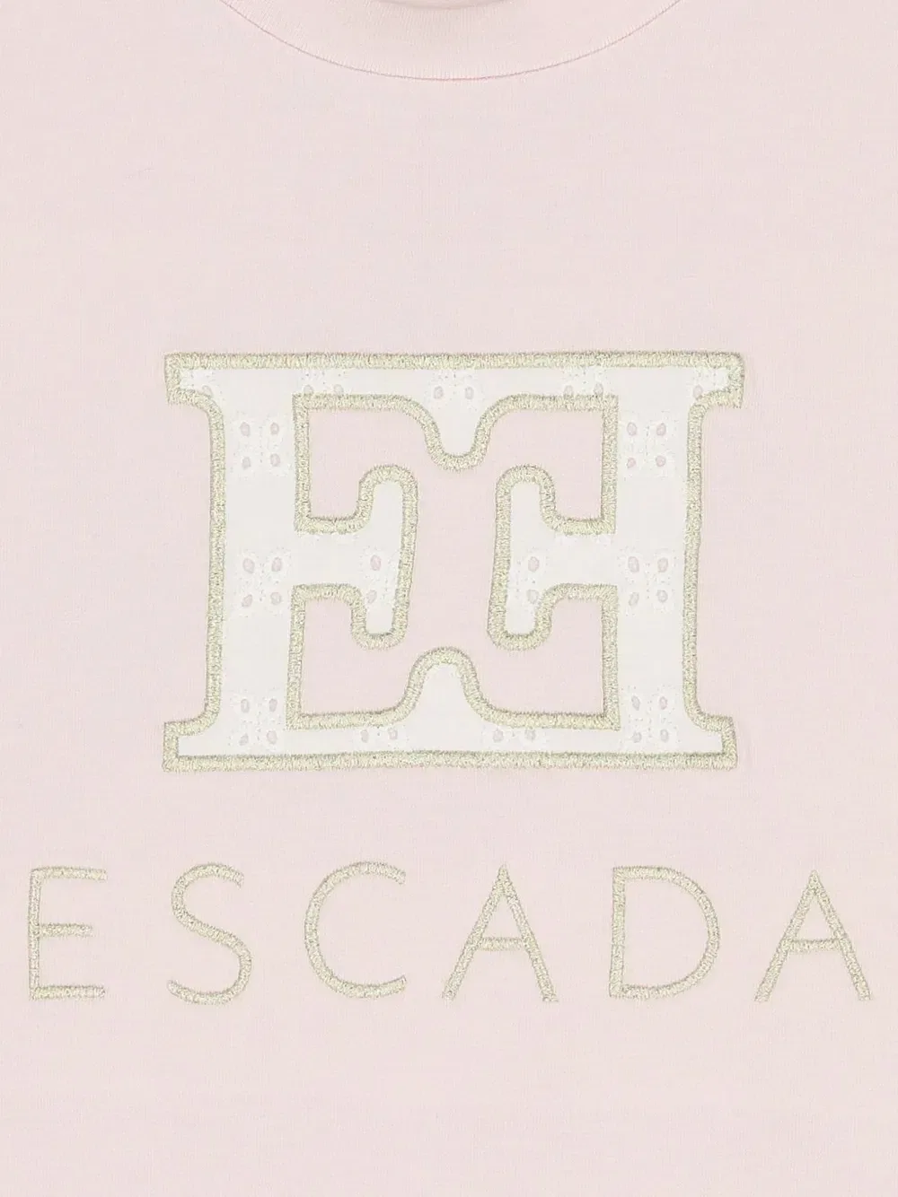 Платье с вышитым логотипом Escada Kids, розовый — фото 4