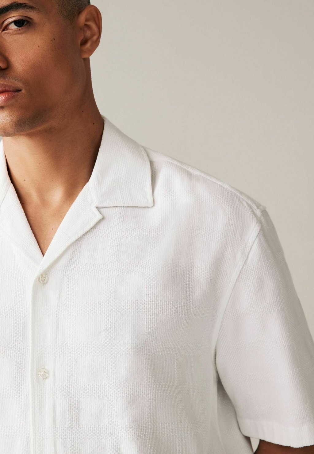 

Рубашка WITH CUBAN COLLAR Next, белый