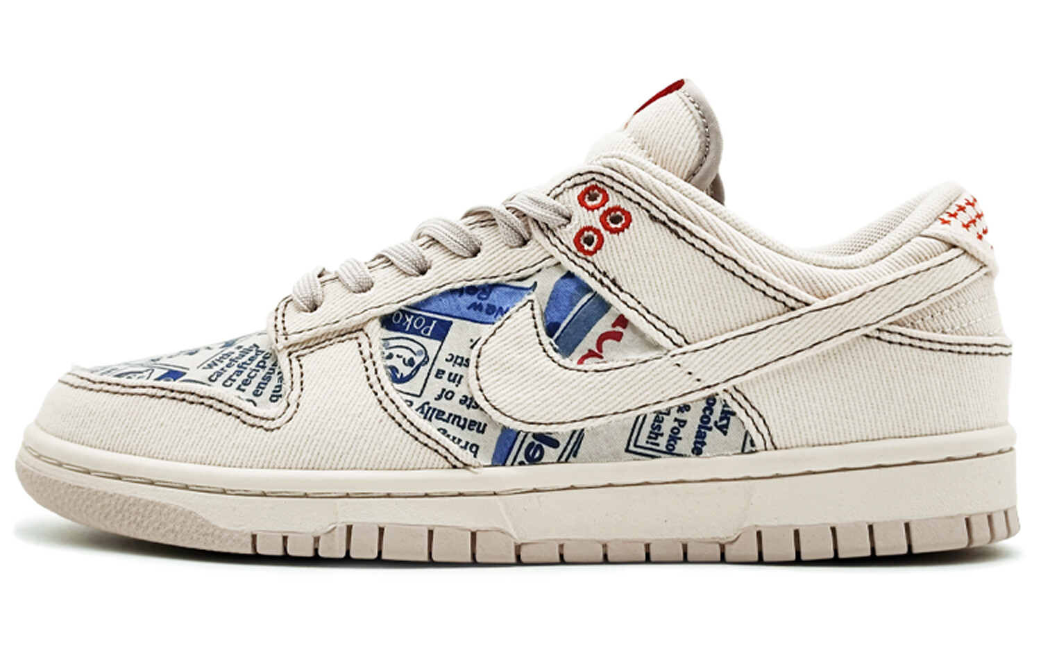 

Кроссовки Nike Dunk Skateboarding Shoes Unisex Low-top Beige/Blue, цвет Apricot