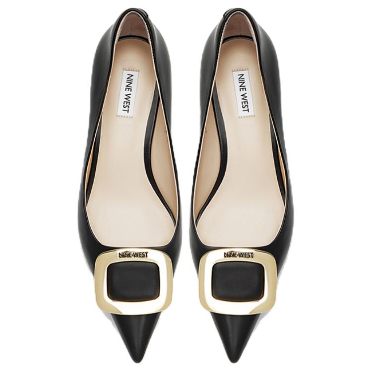 NINE WEST Женские черные туфли на высоком каблуке, цвет Black — фото 4