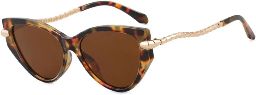 

Классические солнцезащитные очки «кошачий глаз» для женщин и мужчин, винтажная металлическая оправа, ретро, ​​защита от УФ-излучения UV400 HHZZYVY, 160-c2