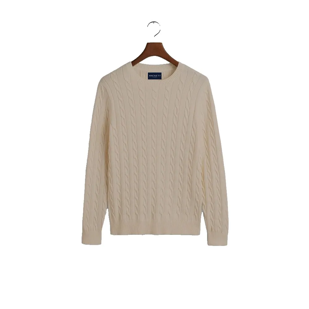 

Свитер Hackett Cotton Cable, бежевый