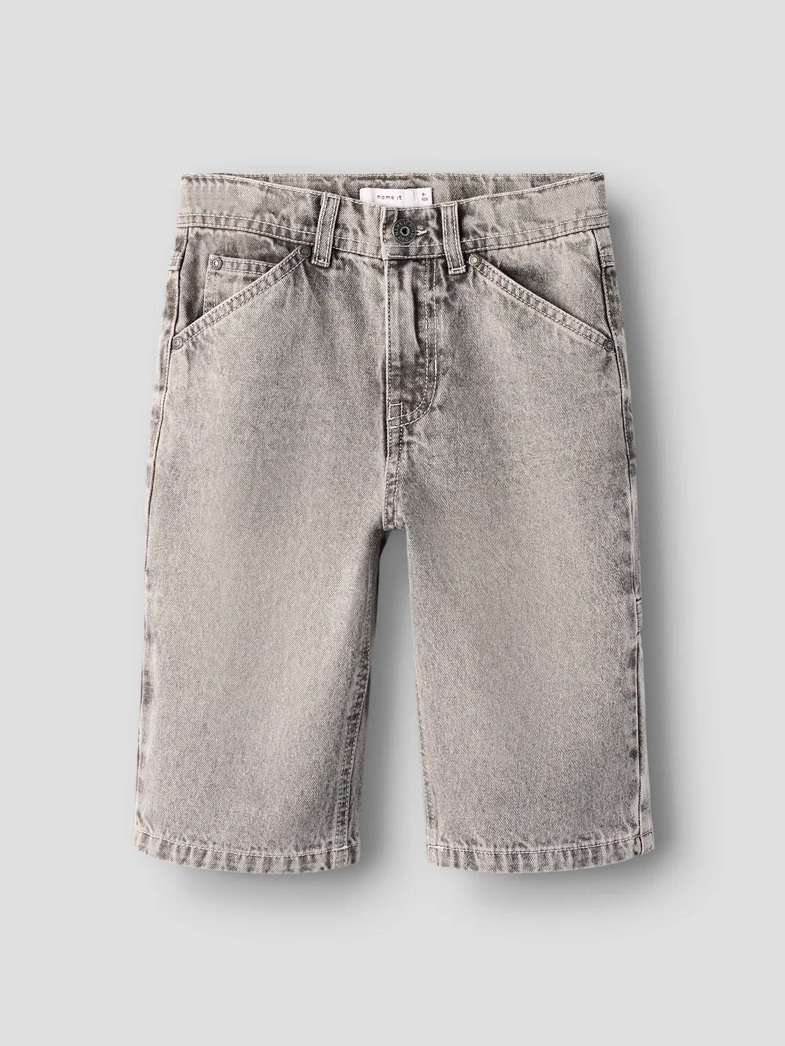 Бермуды джинсовые Name it, grey denim — фото 3