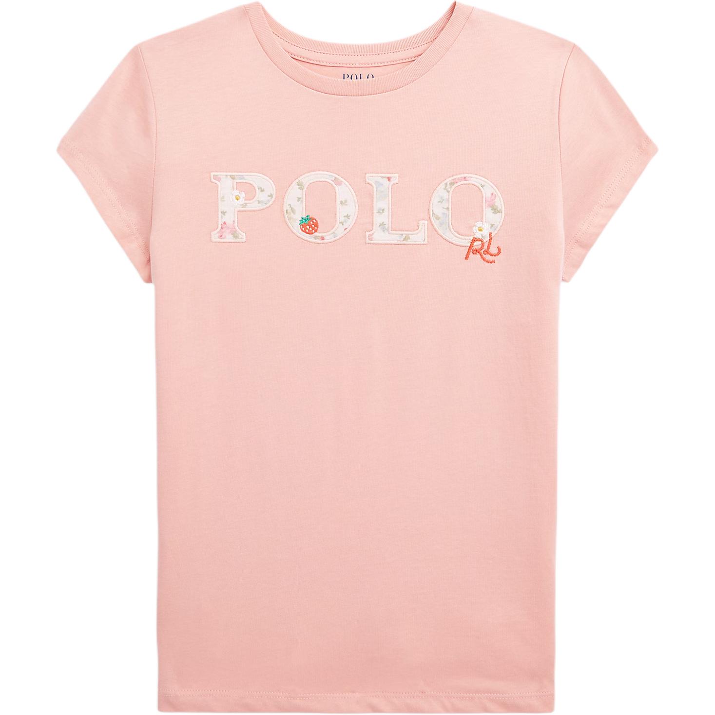 

Детская футболка Polo Ralph Lauren, розовый