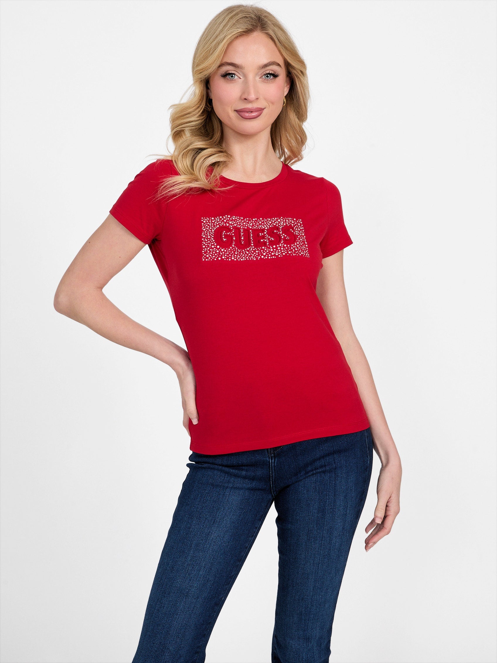 

Футболка Eco Adabelle Guess Factory, цвет rugby red