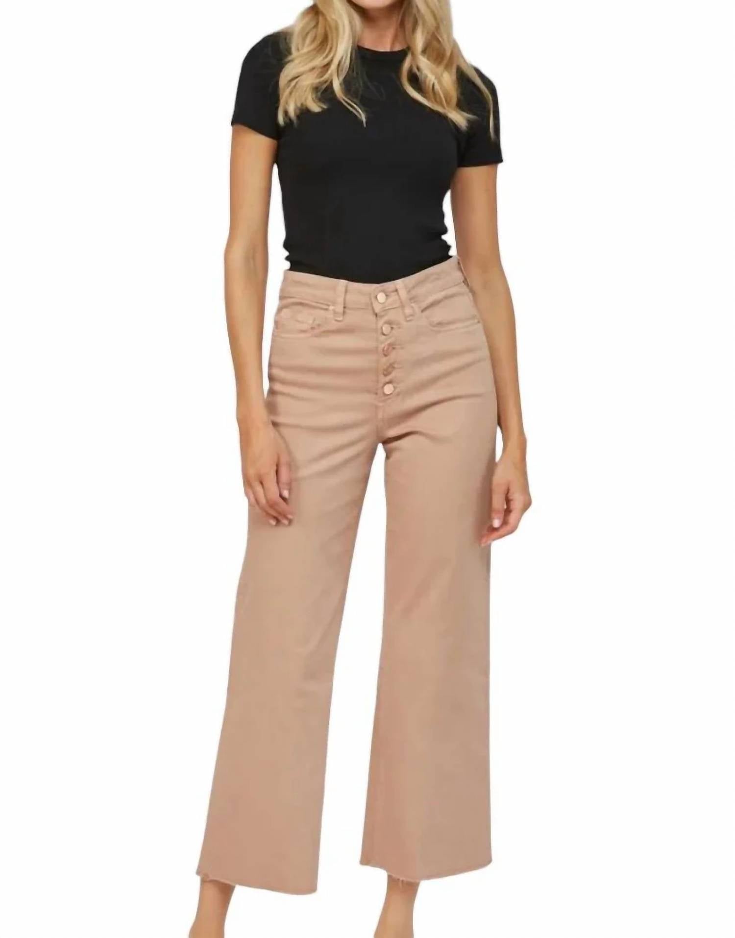 

Укороченные джинсы Chromatic High Rise цвета Brown Sugar mica denim