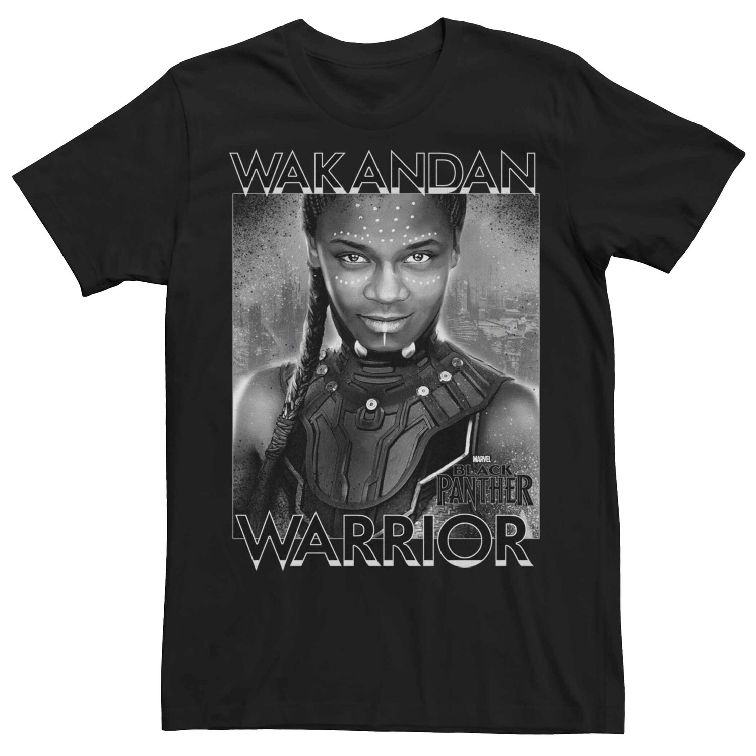 

Мужская футболка Marvel Black Panther Shuri Wakandan Warrior Licensed Character