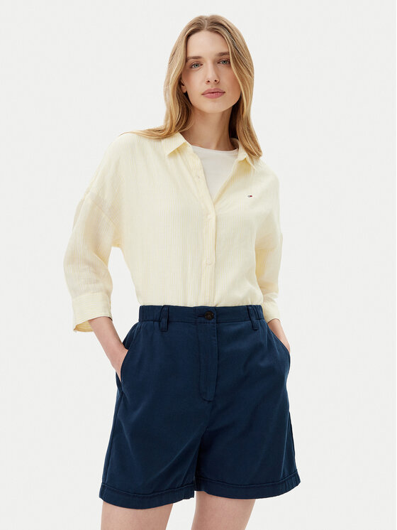 

Свободная рубашка WW0WW46169 Tommy Hilfiger, желтый