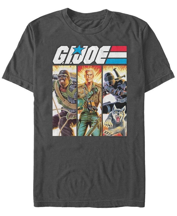 

Мужская футболка с короткими рукавами и портретными панелями GIJoe Fifth Sun, серый