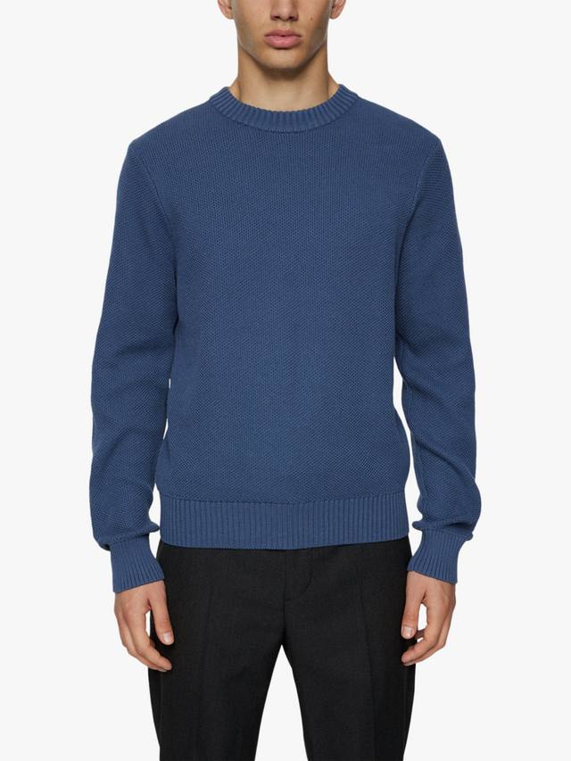 

Оливер хлопковый джемпер с круглым вырезом J.Lindeberg, Vintage Indigo