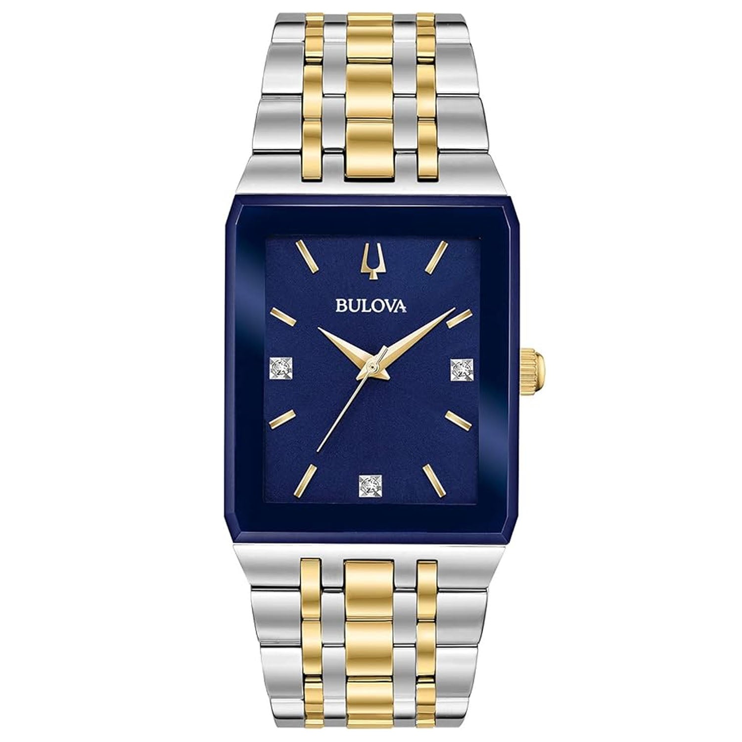 

Женские часы Bulova Quadra с синим циферблатом