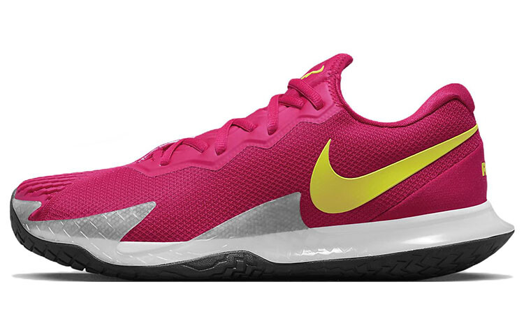 

Теннисные туфли Court Zoom Vapor мужские низкие розовые/желтые Nike