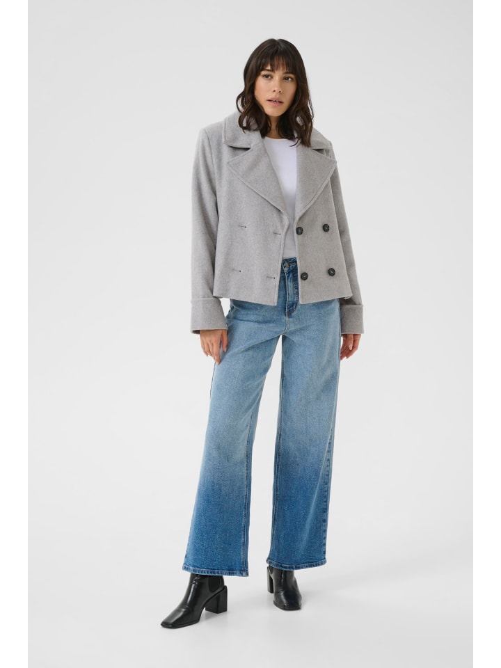 

Куртка свободного кроя KAjulia светло-серого меланжевого цвета Kaffe