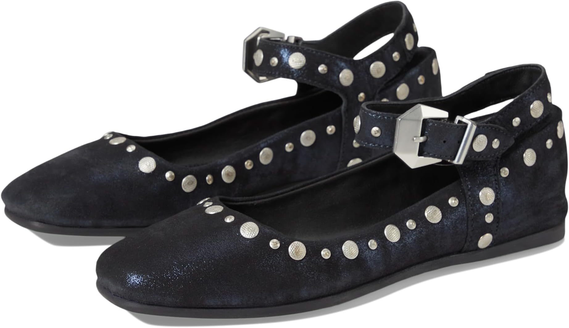 Балетки Free People Women's Mystic Mary Jane Flat, Bright Navy Metallic