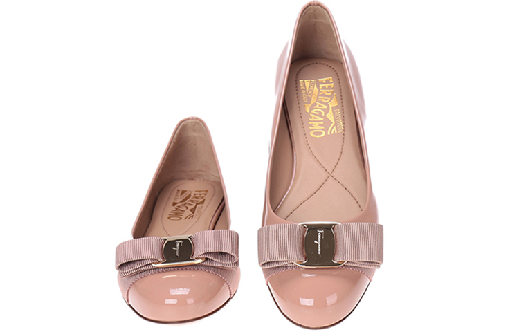 Туфли FERRAGAMO Varina женские тёмно-розовые — фото 4