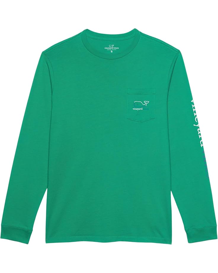 

Футболка Vineyard Vines Long Sleeve Burgee Vintage Whale Tee, цвет Sea Swell