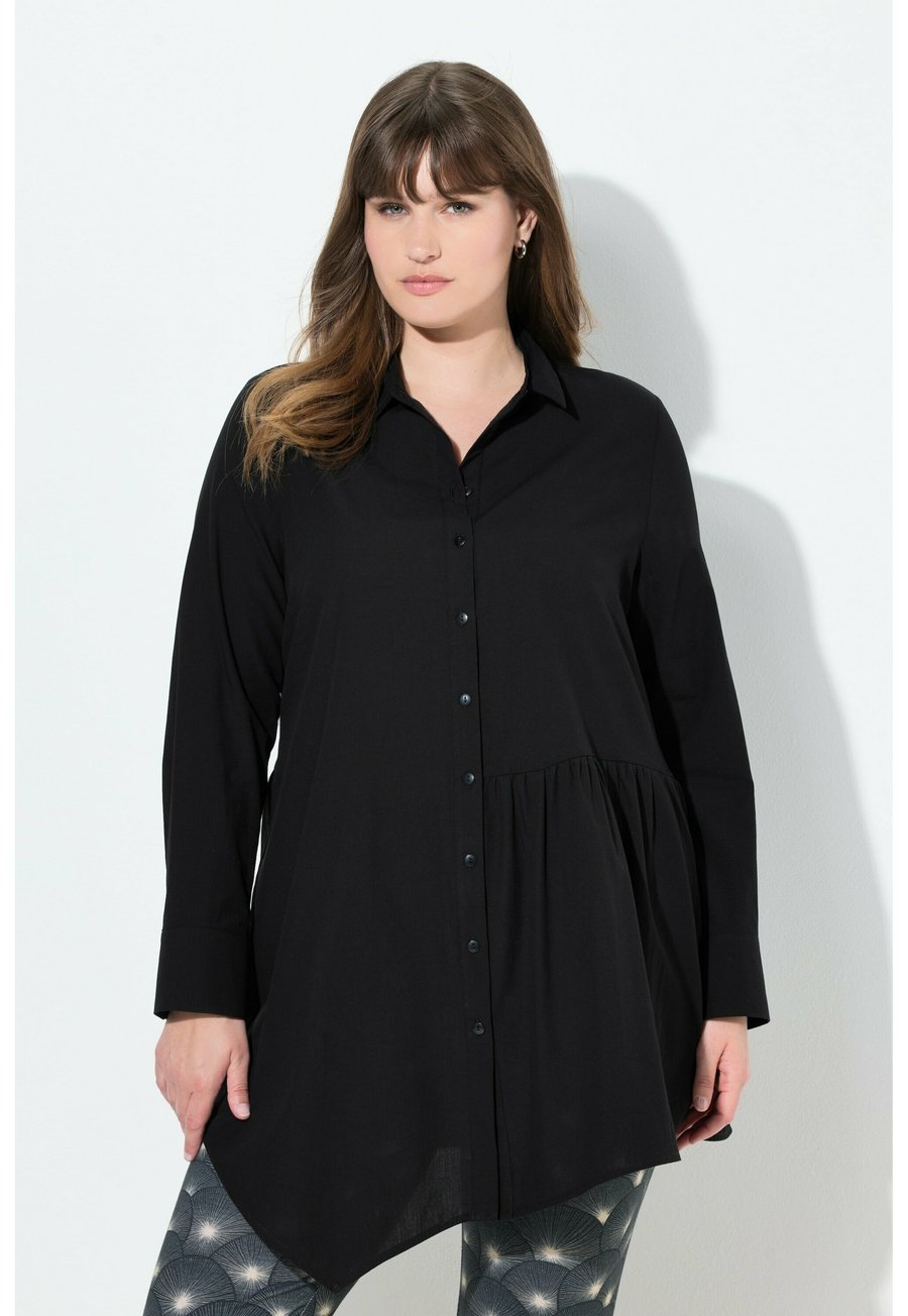 

Блуза Ulla Popken Button-down blouse, Black