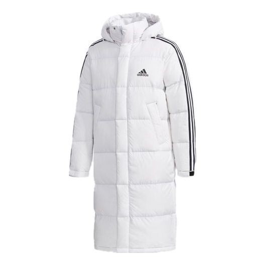 

Пуховик adidas 3st Long Parka Stay Warm Solid Color mid-length hooded down Jacket White, белый