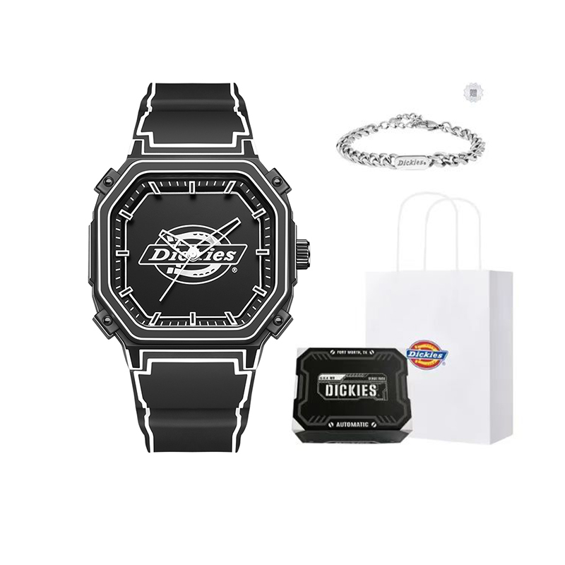 

Dickies Наручные часы с кварцевым механизмом, белый циферблат, унисекс