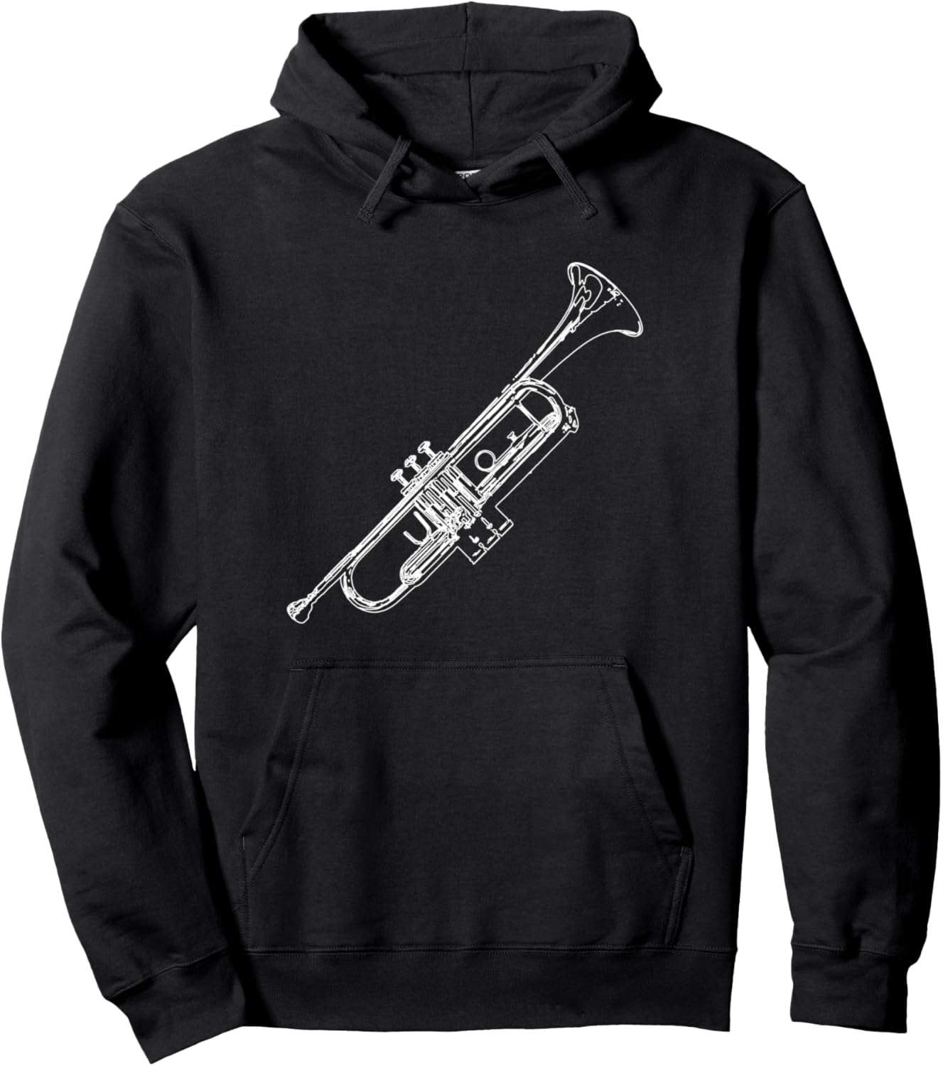 

Худи в стиле ретро с рисунком трубы для трубача Trumpet T-Shirts For Trumpet Players, черный