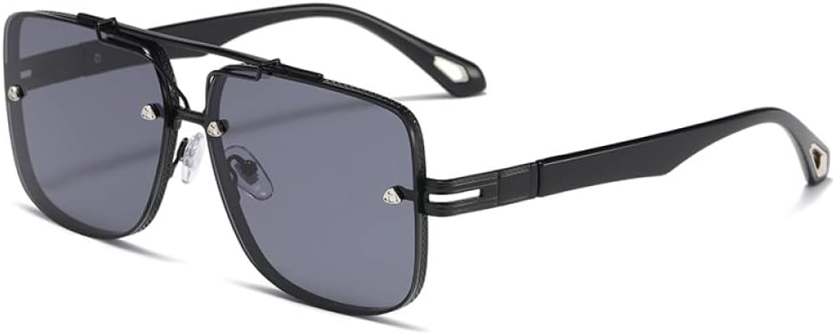 

Винтажные солнцезащитные очки для женщин, модный тренд, квадратные солнцезащитные очки для мужчин, очки для вождения, женские очки с защитой от УФ-излучения UV400 MTZJH, Black