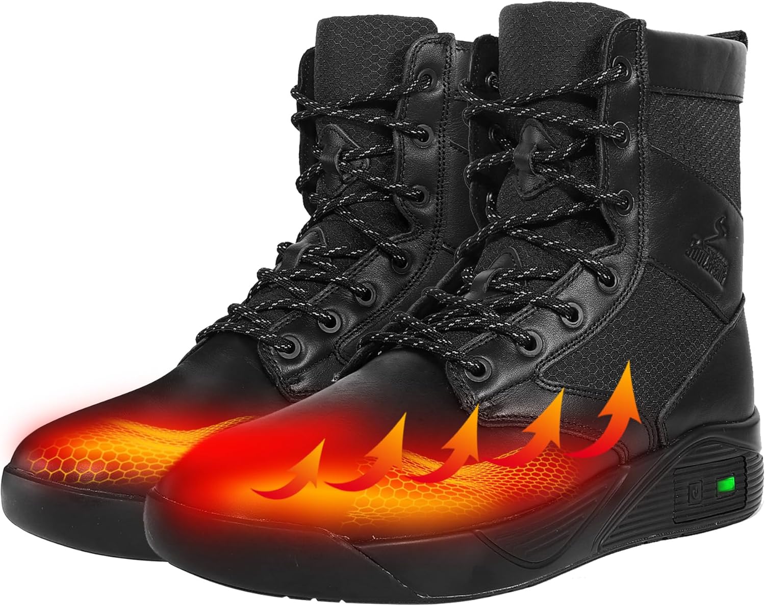 

Мужские и женские утепленные ботинки Soulsfeng Futuraheat-X, зимние водонепроницаемые теплые снежные ботинки с электрическим подогревом, перезаряжаемые обогреватели для ног, черный