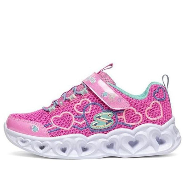 

Кроссовки heart lights 'pink' Skechers, розовый