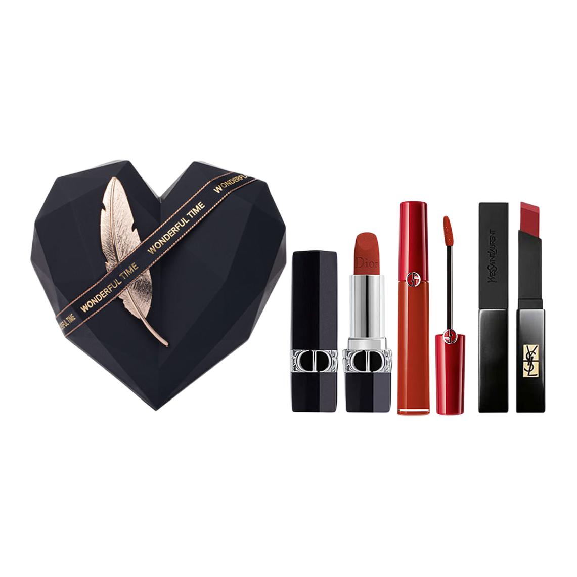 

DIOR Набор одежды vivid blue gold obsidian heart box велюр натуральный долговечный 3 шт, подарок для девушки