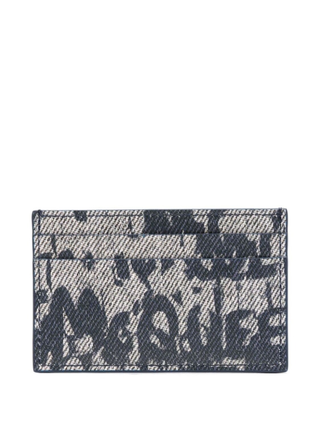 

Alexander McQueen картхолдер с принтом Graffiti, синий